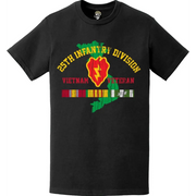 Distressed 25th Infantry Division (25th ID) Vietnam Veteran T-Shirt Tactically Acquired   
