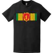 Distressed 25th Infantry Division Vietnam War Service Ribbon Veteran T-Shirt Tactically Acquired   
