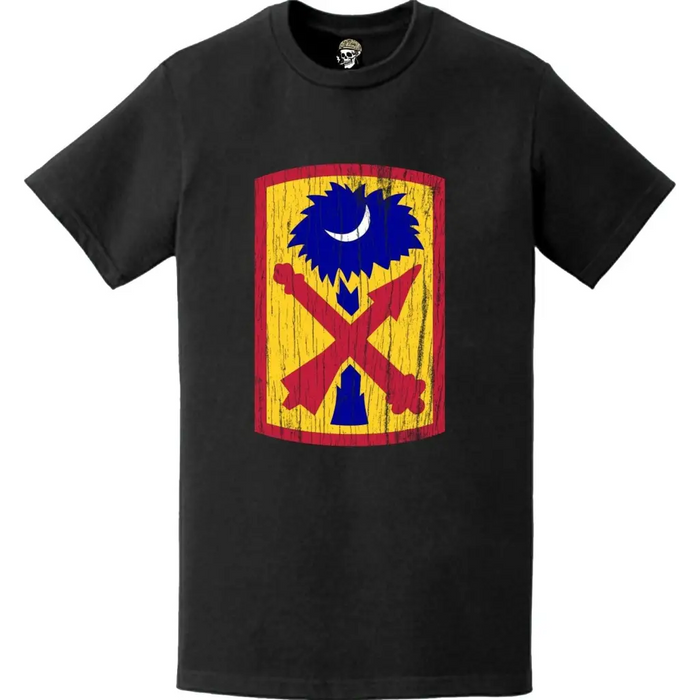 Distressed 263rd Air Defense Artillery Brigade Emblem  Logo T-Shirt Tactically Acquired   