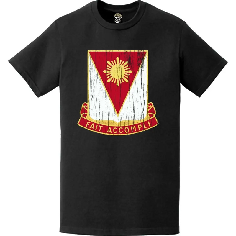 Distressed 279th Engineer Battalion Logo Emblem T-Shirt