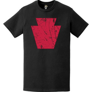 Distressed 28th Infantry Division (28th ID) SSI Logo T-Shirt Tactically Acquired   