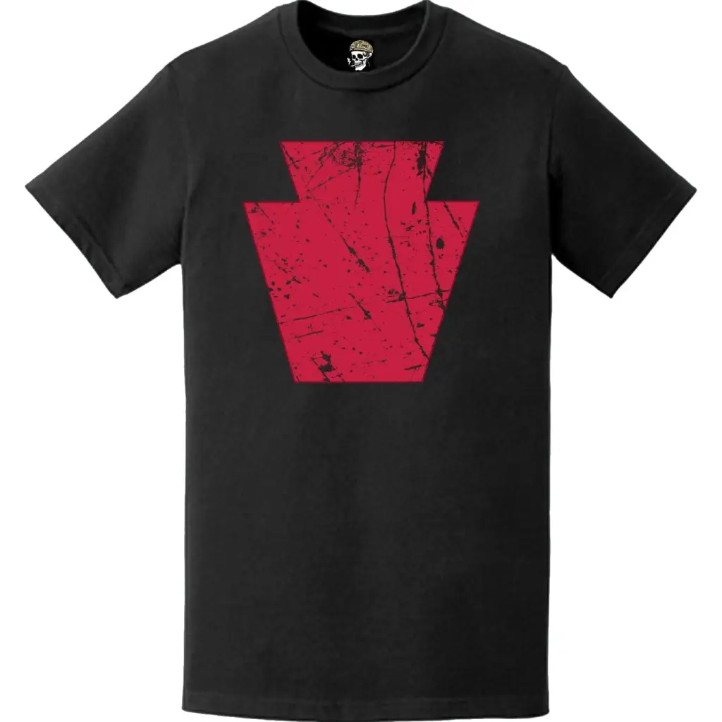 Distressed 28th Infantry Division (28th ID) SSI Logo T-Shirt Tactically Acquired   