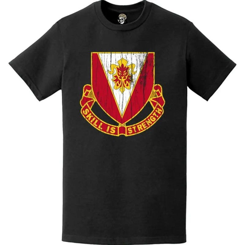 Distressed 293rd Engineer Battalion Logo Emblem T-Shirt