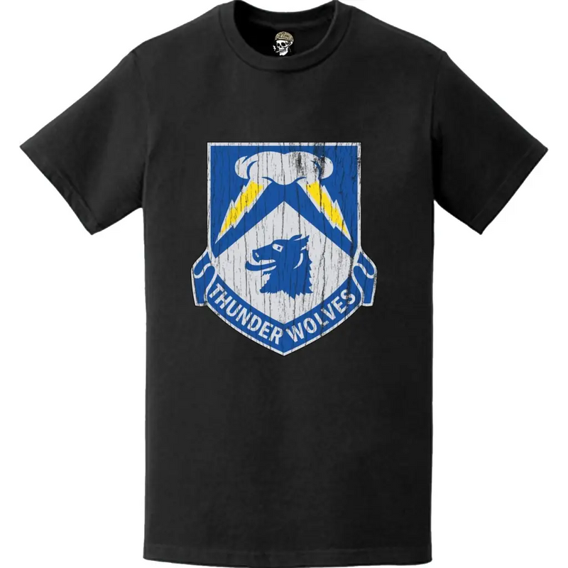 Distressed 297th Cavalry Regiment Logo Emblem T-Shirt