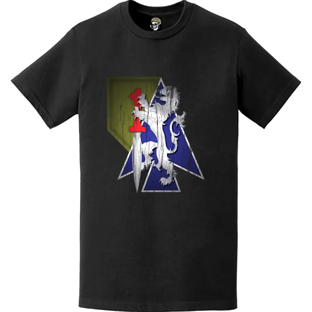 Distressed 2nd Armored Brigade Combat Team (2ABCT) 1st Infantry Division "Dagger Brigade" Logo T-Shirt Tactically Acquired   