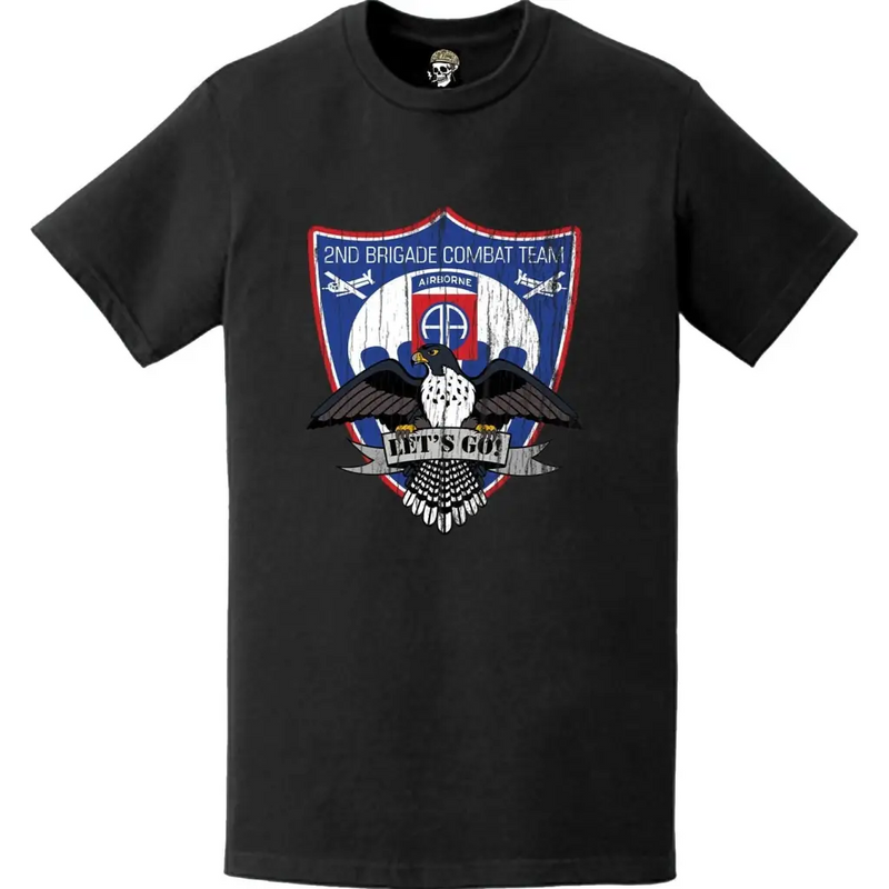 Distressed 2nd BCT "Falcon Brigade" 82nd Airborne Division T-Shirt