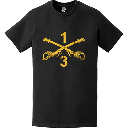 Distressed 3-1 CAV Regiment Crossed Sabers T-Shirt Tactically Acquired   