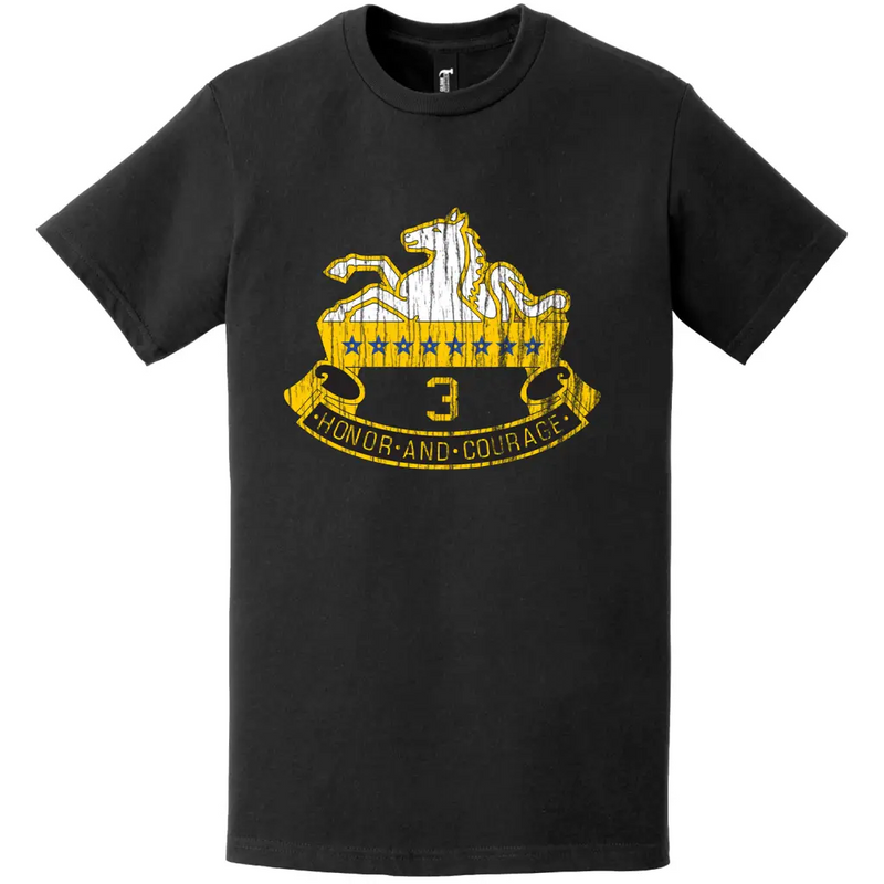 Distressed 3-8 CAV Regiment Unit Logo T-Shirt