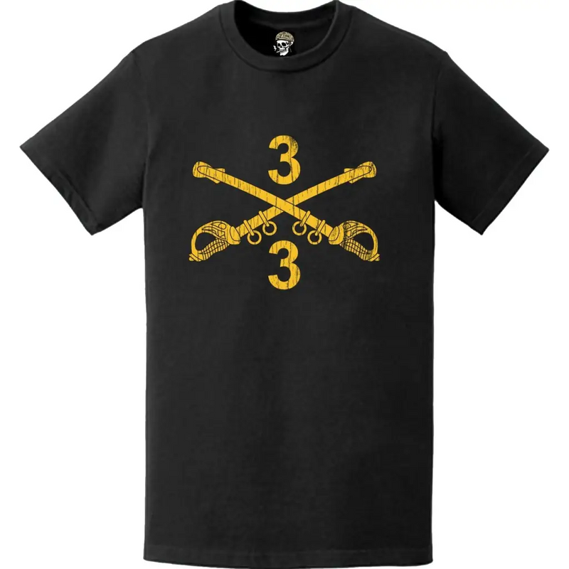 Distressed 3-3 CAV "Thunder" Sabers T-Shirt