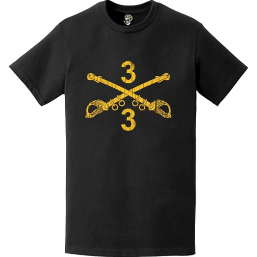Distressed 3-3 CAV "Thunder" Sabers T-Shirt Tactically Acquired   