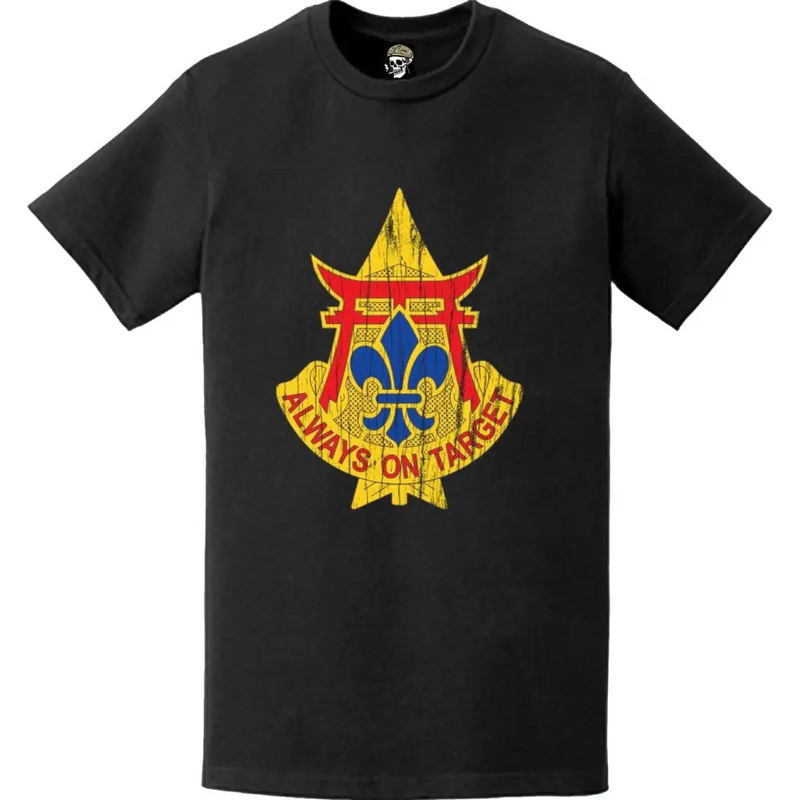 Distressed 30th Air Defense Artillery Brigade Emblem Logo T-Shirt
