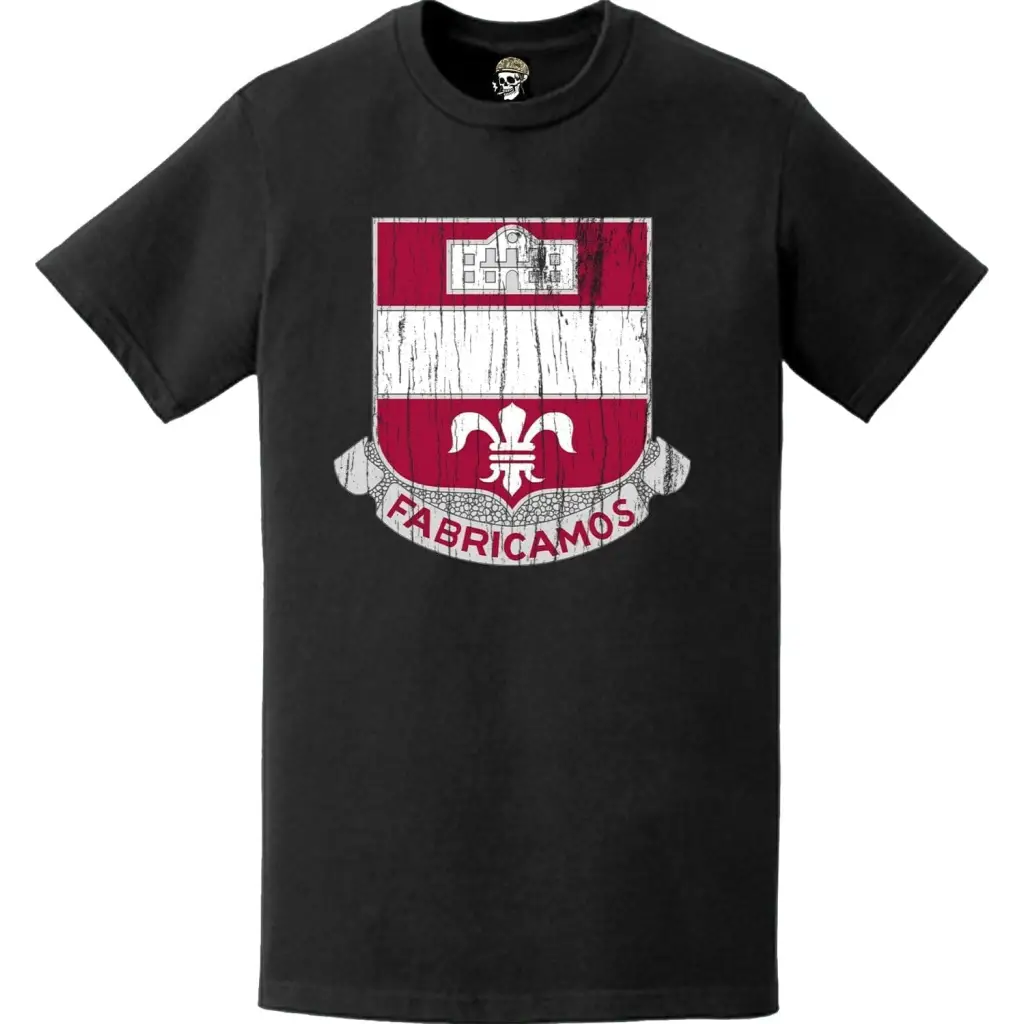 Distressed 315th Engineer Battalion Logo Emblem Unit Crest T-Shirt Tactically Acquired   