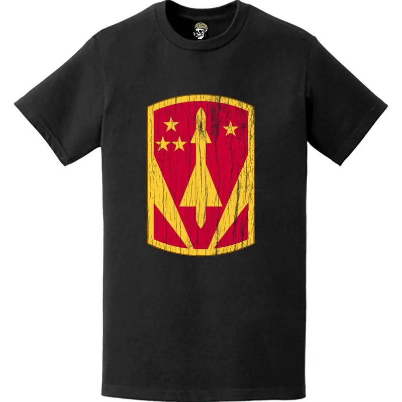 Distressed 31st Air Defense Artillery Brigade Emblem Logo T-Shirt