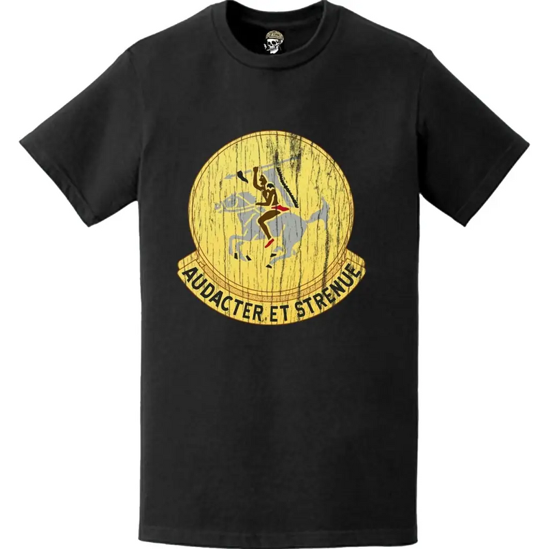 Distressed 322nd Cavalry Regiment Logo Emblem T-Shirt