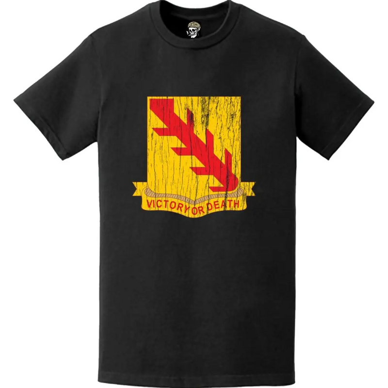 Distressed 32nd Cavalry Regiment Logo Emblem T-Shirt