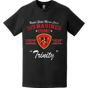 Distressed 3/3 Marines 'Trinity' Since 1942 USMC Unit Legacy T-Shirt Tactically Acquired   