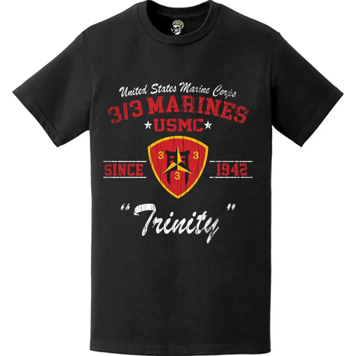 Distressed 3/3 Marines 'Trinity' Since 1942 USMC Unit Legacy T-Shirt Tactically Acquired   
