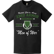 Distressed 33rd Armor Regiment "Men of War" Since 1941 T-Shirt Tactically Acquired   