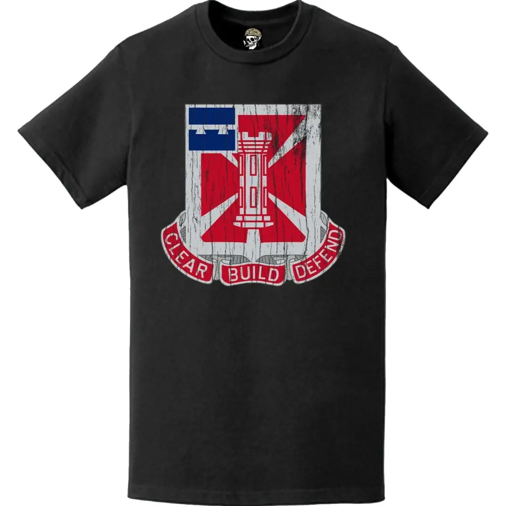 Distressed 363rd Engineer Battalion Logo Emblem T-Shirt Tactically Acquired   