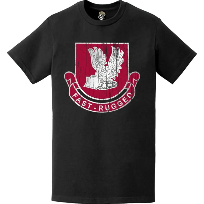 Distressed 365th Engineer Battalion Logo Emblem T-Shirt