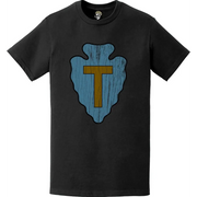 Distressed 36th Infantry Division (36th ID) CSIB Logo Crest T-Shirt Tactically Acquired   