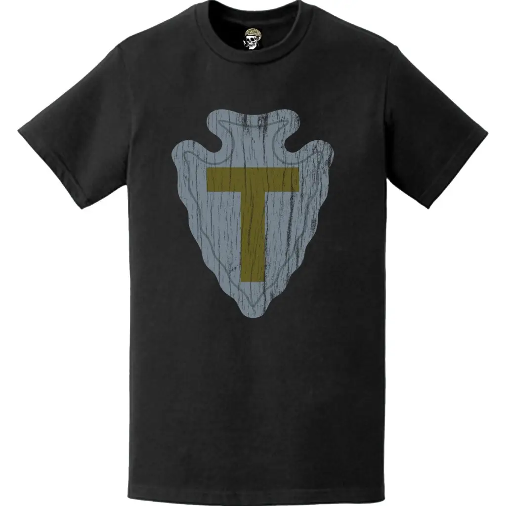 Distressed 36th Infantry Division (36th ID) SSI Logo Crest T-Shirt Tactically Acquired   