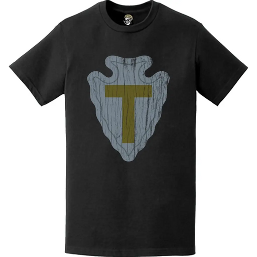 Distressed 36th Infantry Division (36th ID) SSI Logo Crest T-Shirt Tactically Acquired   