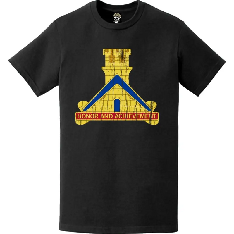 Distressed 379th Engineer Battalion Logo Emblem T-Shirt