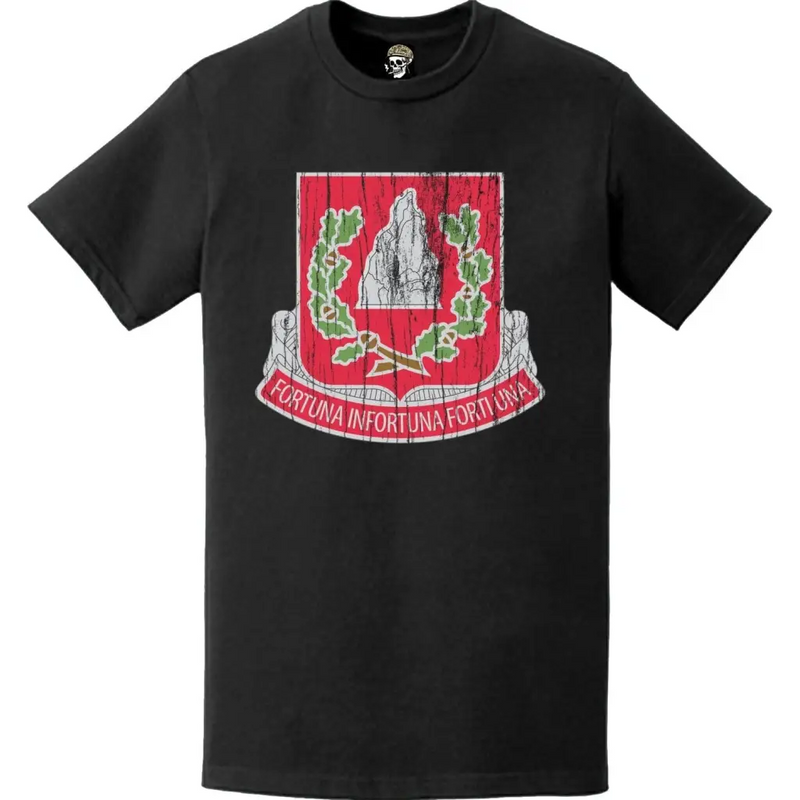 Distressed 37th Engineer Battalion Logo Emblem T-Shirt