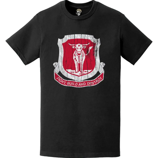 Distressed 39th Engineer Battalion Logo Emblem T-Shirt Tactically Acquired   