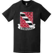 Distressed 463rd Engineer Battalion Logo Emblem T-Shirt Tactically Acquired   