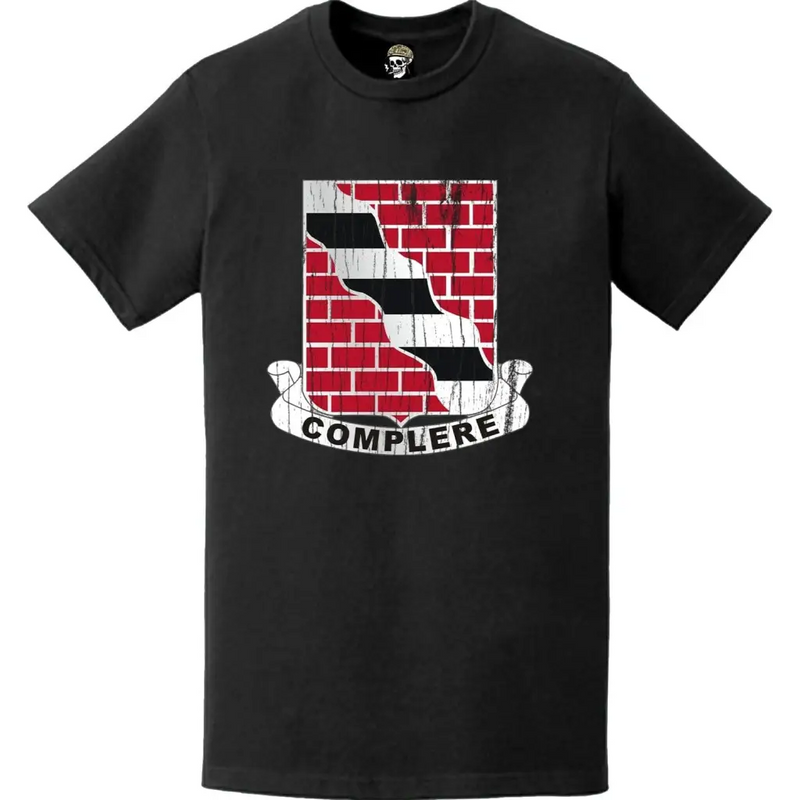 Distressed 463rd Engineer Battalion Logo Emblem T-Shirt