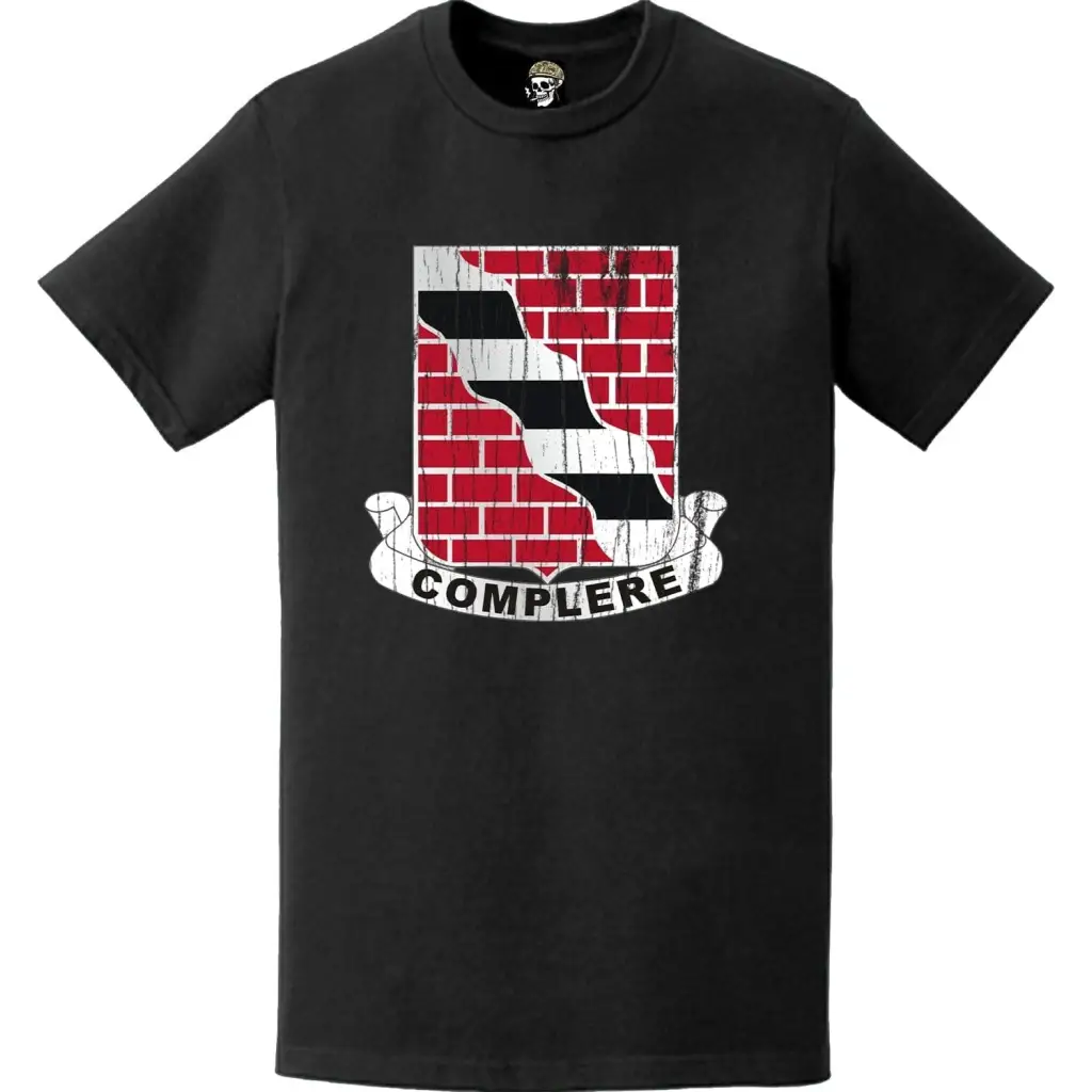 Distressed 463rd Engineer Battalion Logo Emblem T-Shirt Tactically Acquired   