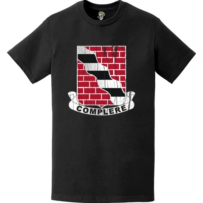 Distressed 463rd Engineer Battalion Logo Emblem T-Shirt Tactically Acquired   