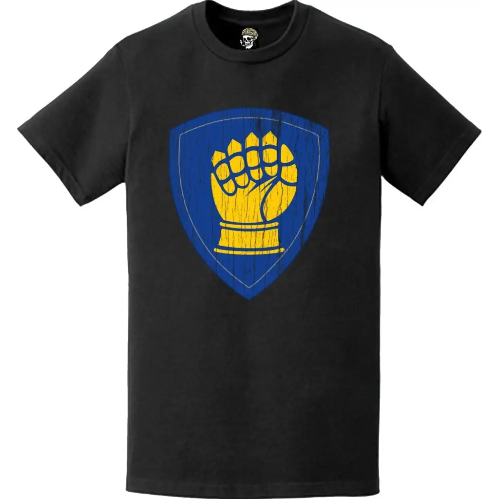 Distressed 46th Infantry Division (46th ID) SSI Logo Crest T-Shirt Tactically Acquired   