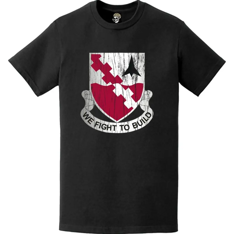 Distressed 479th Engineer Battalion Logo Emblem T-Shirt