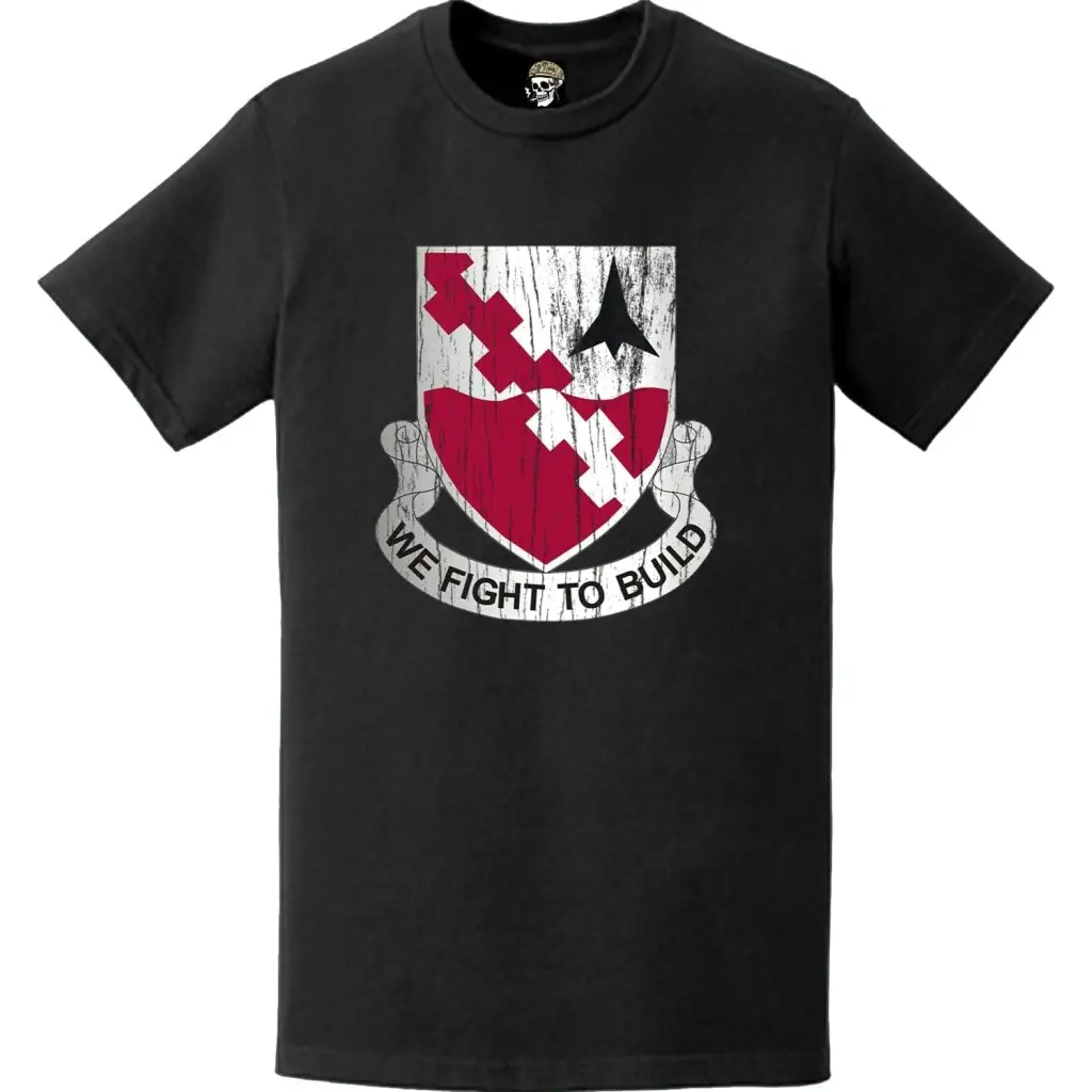 Distressed 479th Engineer Battalion Logo Emblem T-Shirt Tactically Acquired   