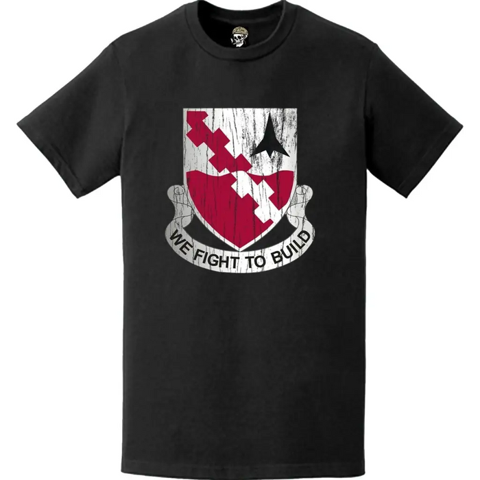 Distressed 479th Engineer Battalion Logo Emblem T-Shirt Tactically Acquired   