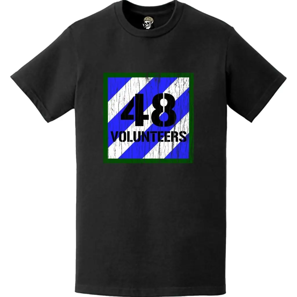 Distressed 48th IBCT, 3rd Infantry Division "Macon Volunteers" Logo Emblem T-Shirt Tactically Acquired   