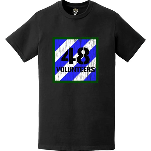 Distressed 48th IBCT, 3rd Infantry Division "Macon Volunteers" Logo Emblem T-Shirt Tactically Acquired   