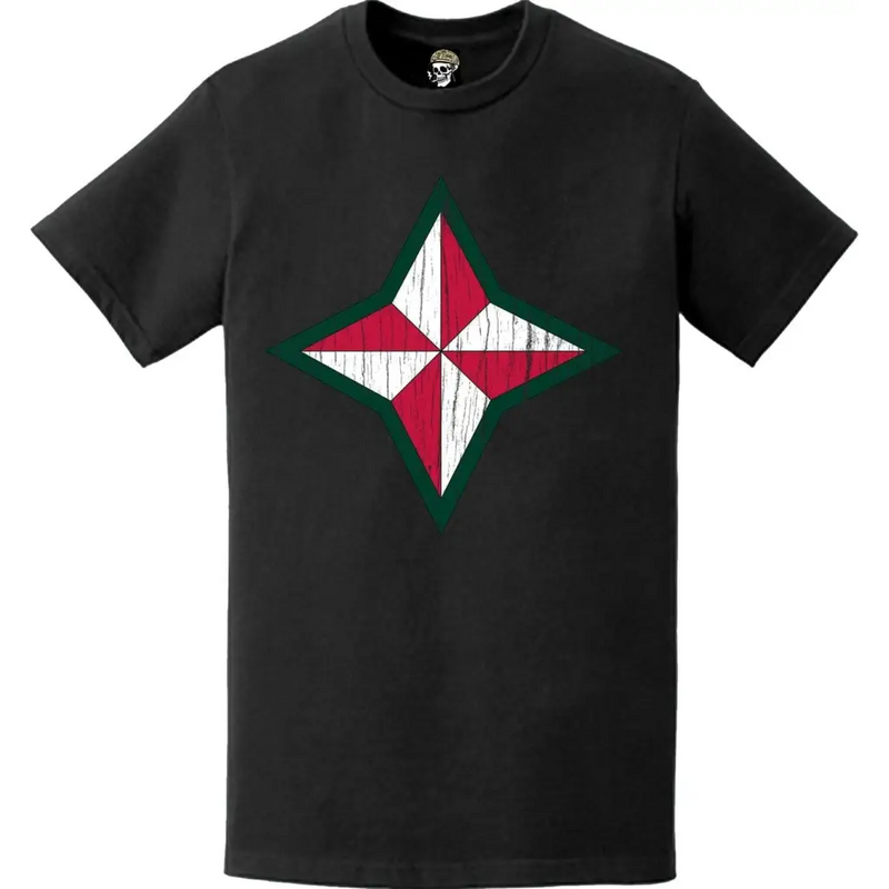Distressed 48th Infantry Division (48th ID) SSI Logo Crest T-Shirt