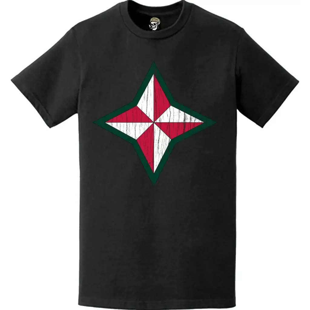 Distressed 48th Infantry Division (48th ID) SSI Logo Crest T-Shirt Tactically Acquired   