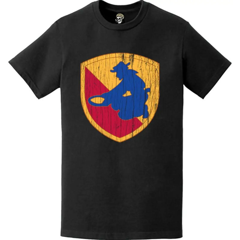 Distressed 49th Infantry Division (49th ID) SSI Logo Crest T-Shirt