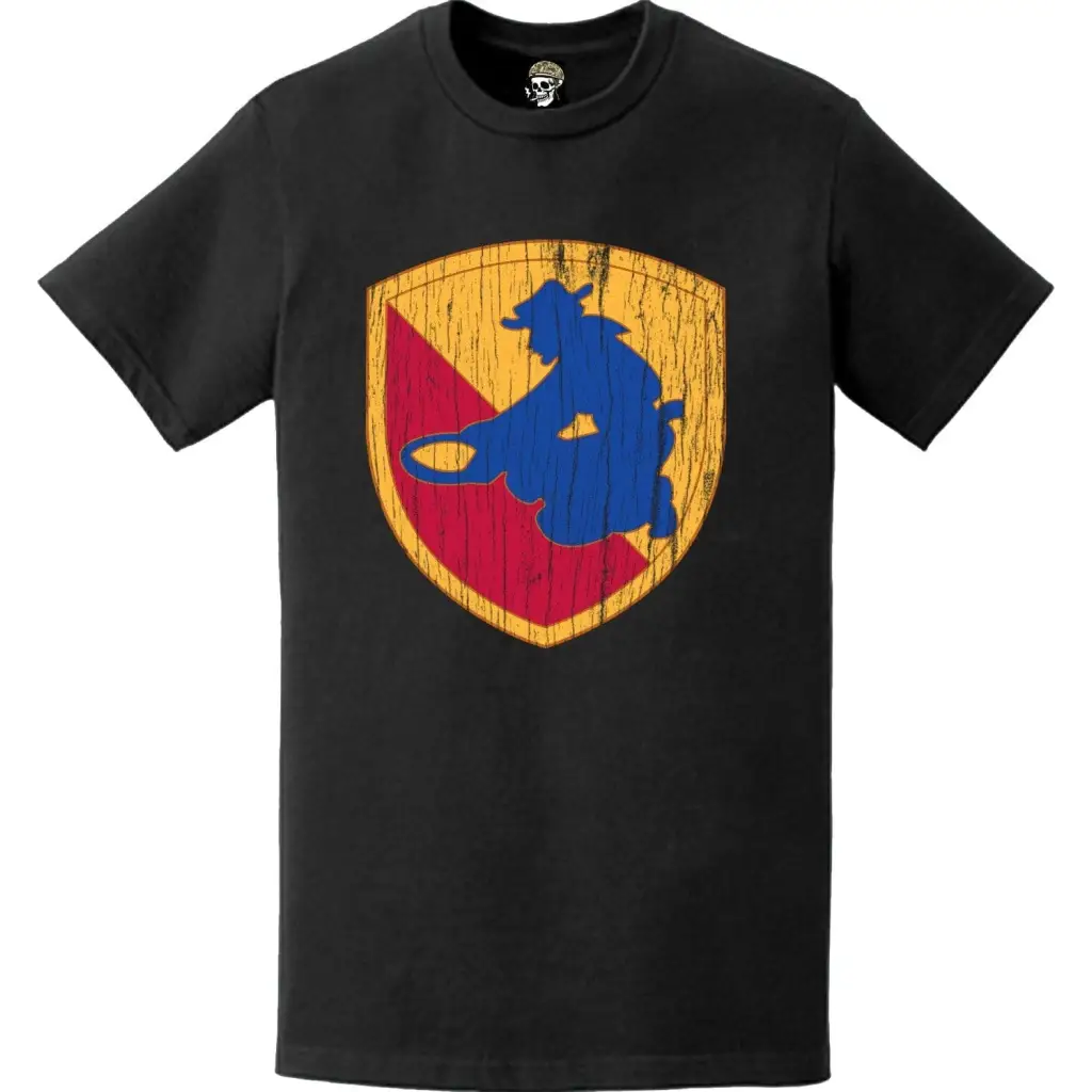 Distressed 49th Infantry Division (49th ID) SSI Logo Crest T-Shirt Tactically Acquired   