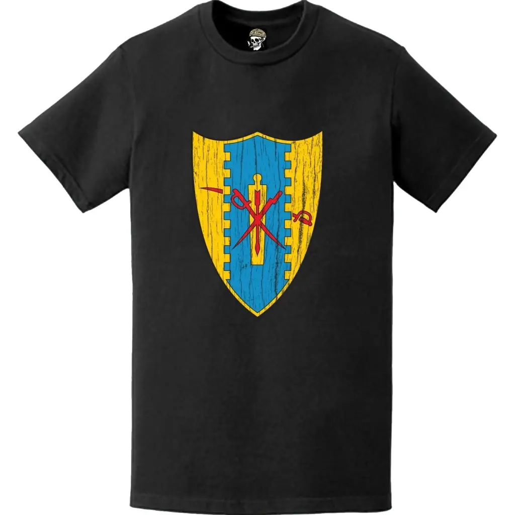 Distressed 4th Cavalry Regiment Crest Logo Emblem T-Shirt Tactically Acquired   