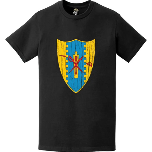 Distressed 4th Cavalry Regiment Crest Logo Emblem T-Shirt Tactically Acquired   