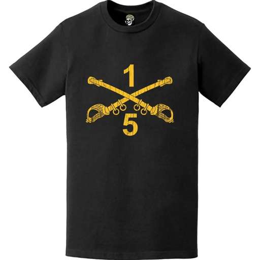 Distressed 5-1 CAV Regiment Crossed Sabers T-Shirt Tactically Acquired   