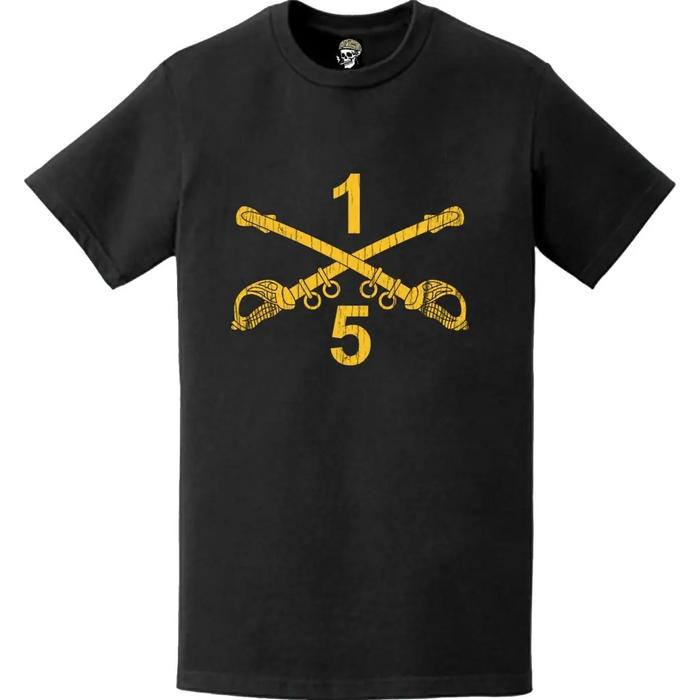 Distressed 5-1 CAV Regiment Crossed Sabers T-Shirt Tactically Acquired   