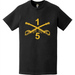 Distressed 5-1 CAV Regiment Crossed Sabers T-Shirt Tactically Acquired   