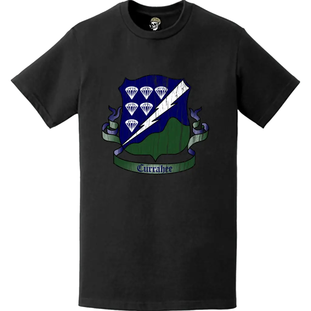 Distressed 506th Parachute Infantry Regiment (506th PIR) Logo T-Shirt Tactically Acquired   